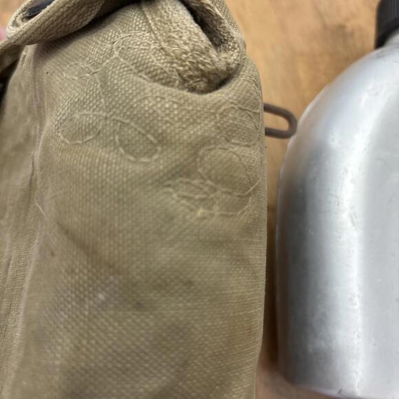 M1910 Us Military Aluminum Canteen With Matching M1910 Canteen Cover Full Stitch - Picture 7 of 9